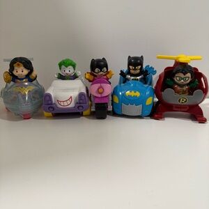 Fisher Price DC Super Friends Little People Vehicles & Figures  Lot